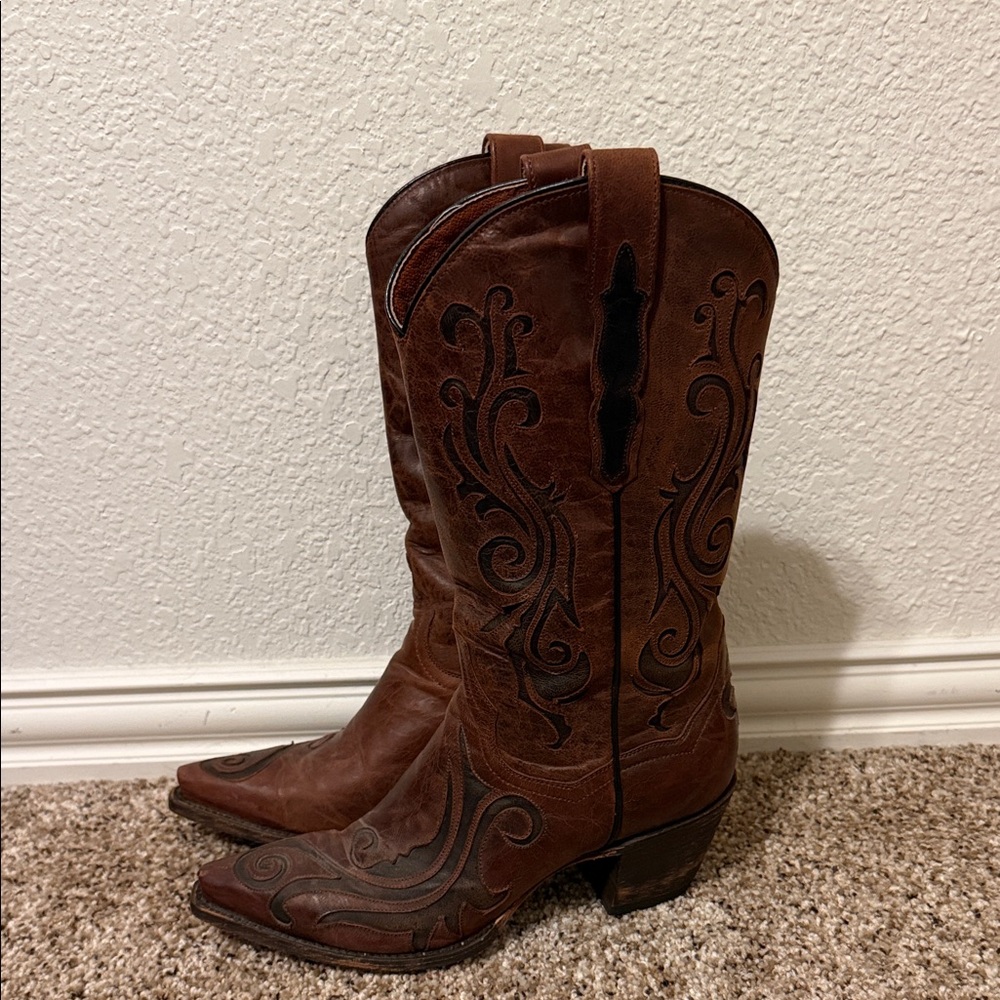 Dan Post Western Cowboy Boots - Picture 2 of 9